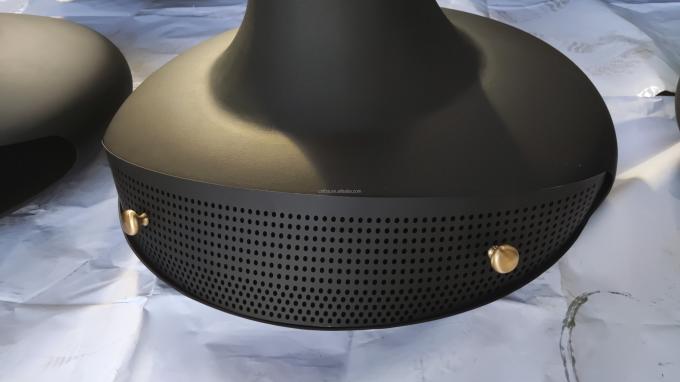 Thép carbon mat màu đen châu Âu Lửa sưởi khí ba mặt 6