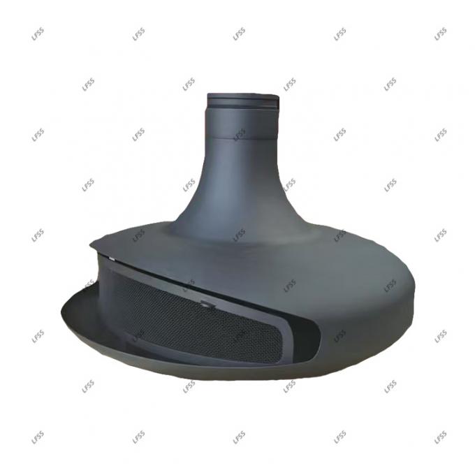 Cây treo treo màu đen trang trí mái nhà lò sưởi lò sưởi trong nhà thép tùy chỉnh 22