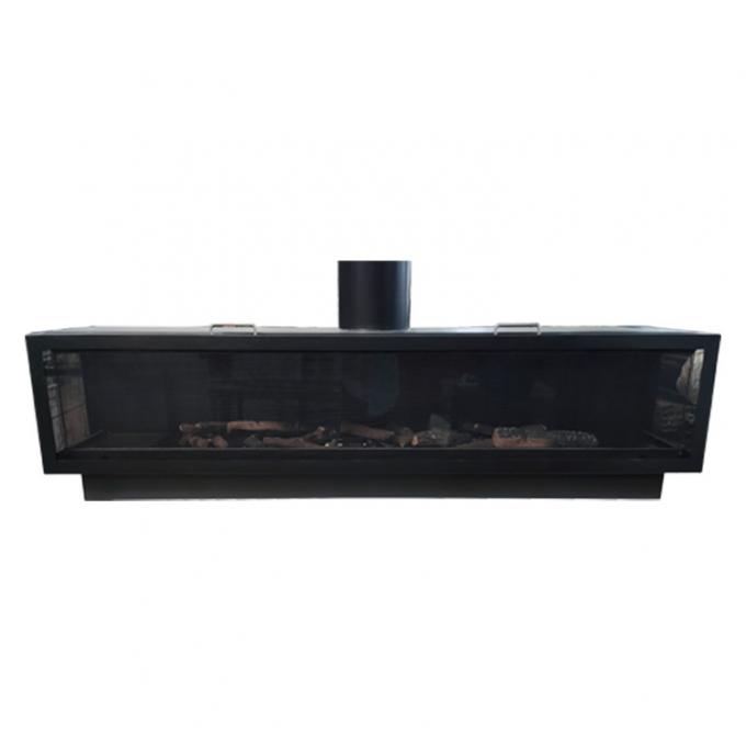 Gas Fireplaces Gas fireplace Châu Âu Đen Matte Carbon Propane Thép 3 mặt khí tự nhiên 0