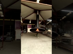 Máy sưởi trong nhà Lò sưởi Buning bằng gỗ treo và Lò sưởi treo trần