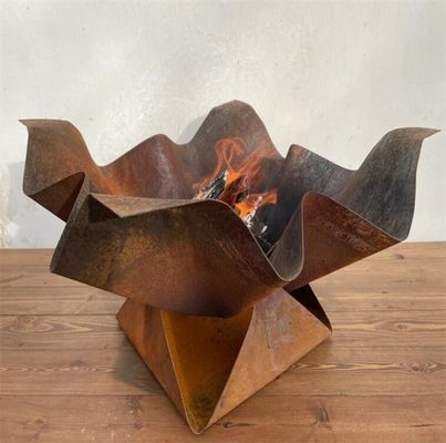 Unique Garden Decoration Warming Firewood Corten Steel Outdoor Fire Pit Heater